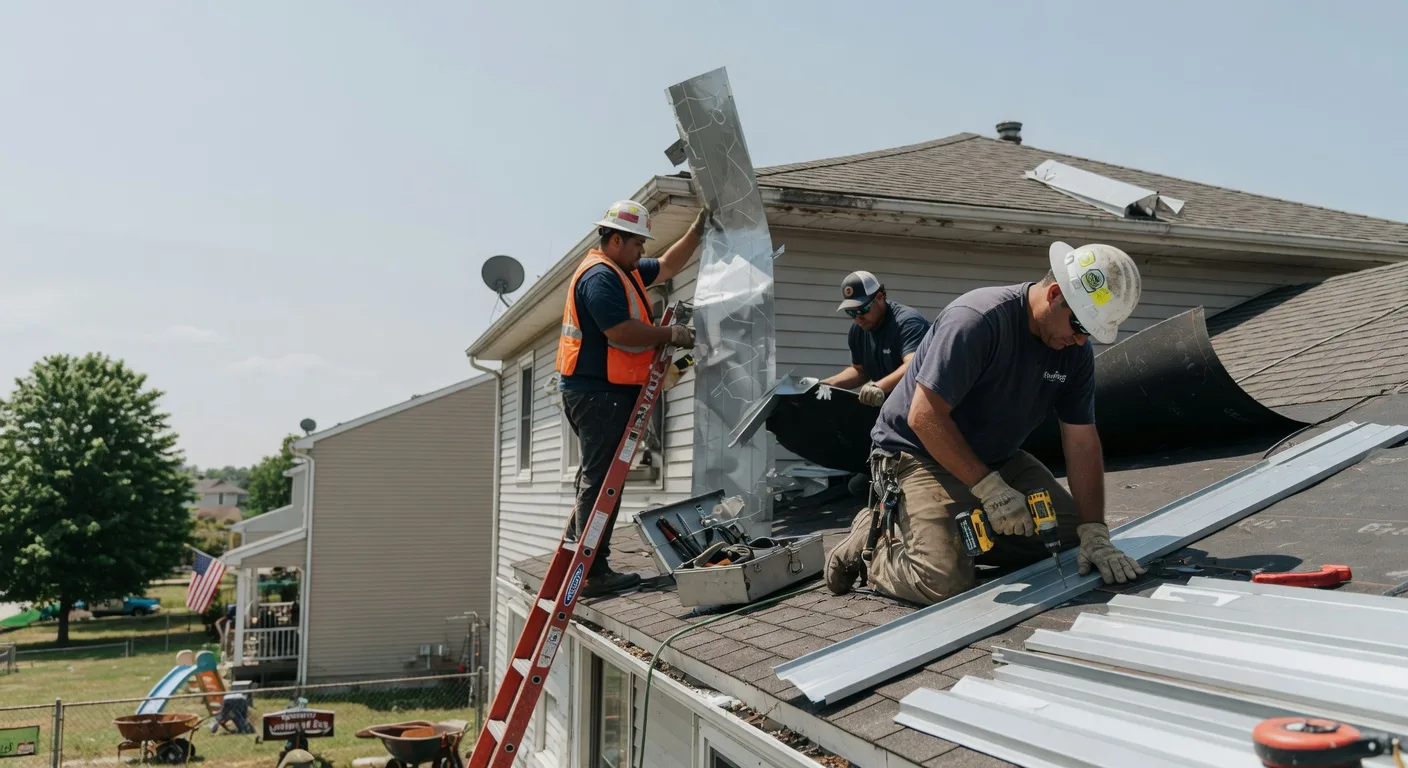 Storm Damage Metal Roof Repair in Saint Agatha, ME